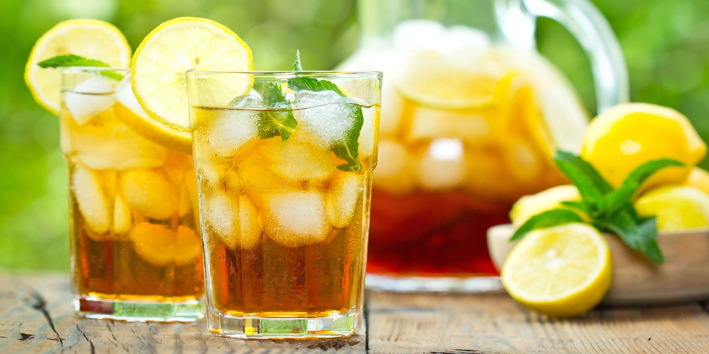 Image of Iced Tea in Glass on Table