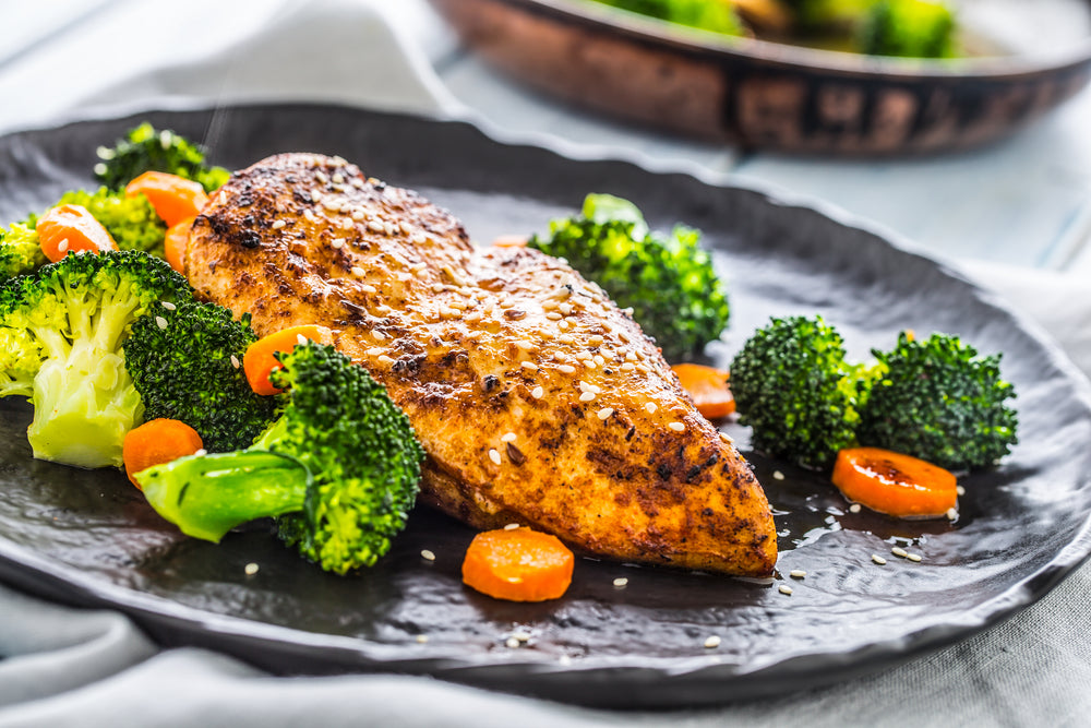 Lapsang Souchong Chicken Dinner with Broccoli