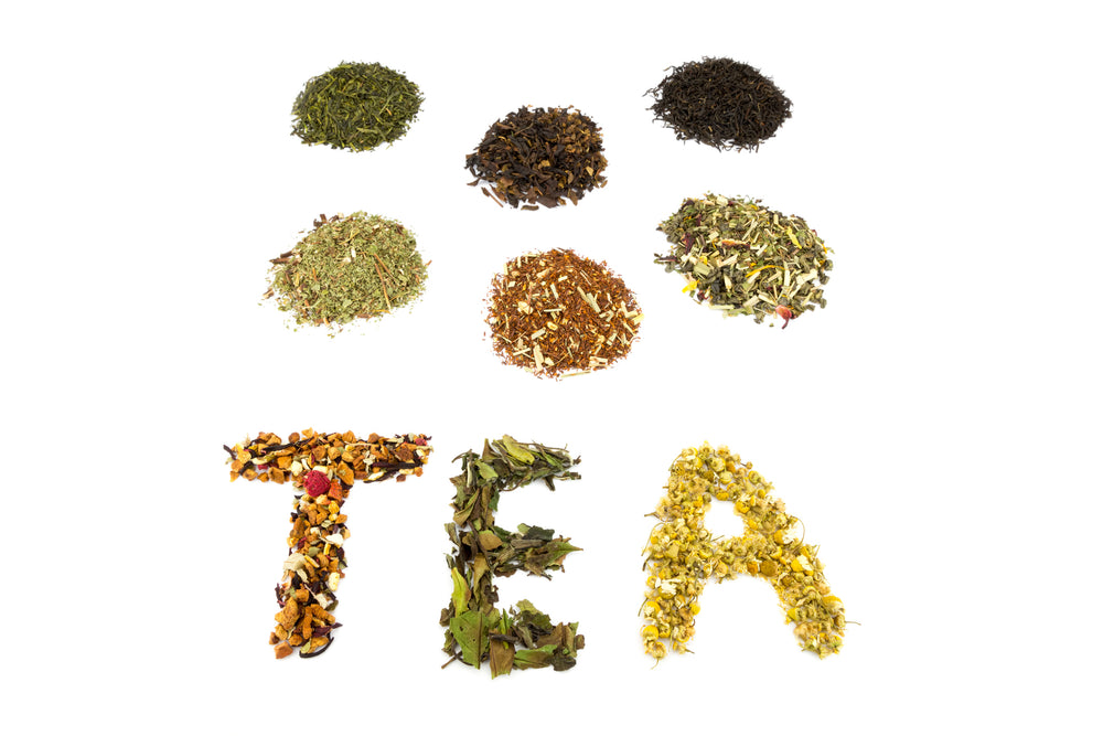 Six Different Types of Tea in a Row