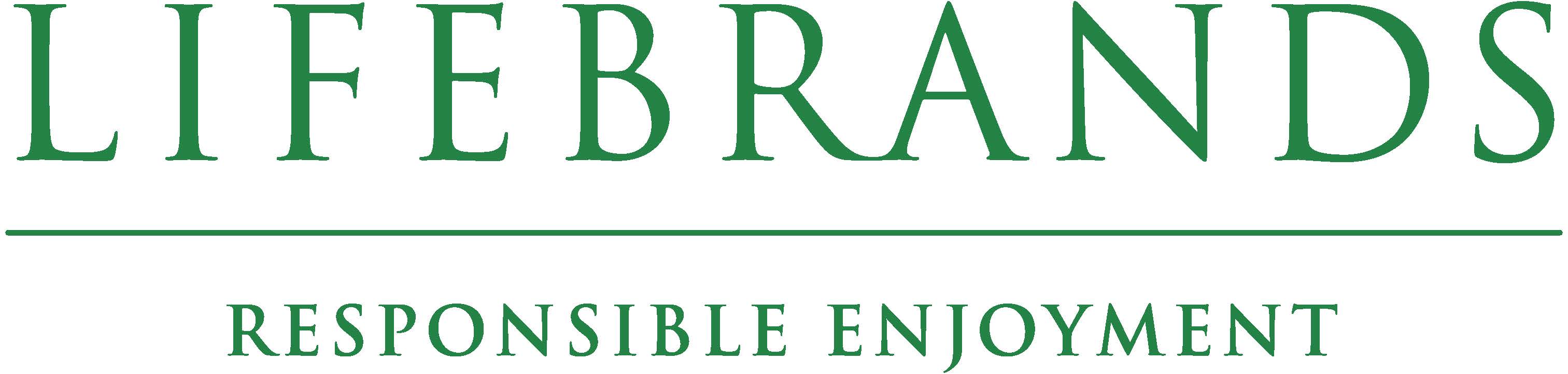 Lifebrands logo with 'Responsible Enjoyment' underneath in green text.
