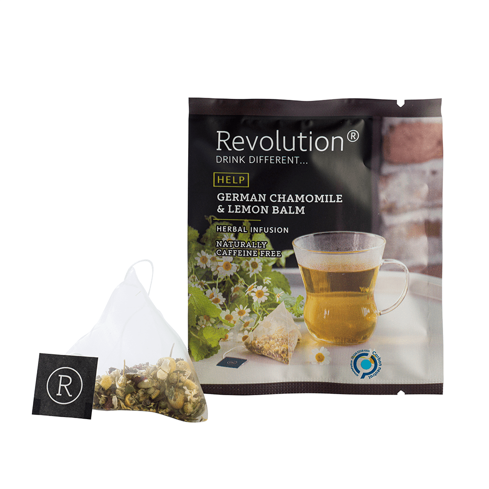 HELP German Chamomile & Lemon Balm 20 Count – Revolution Tea