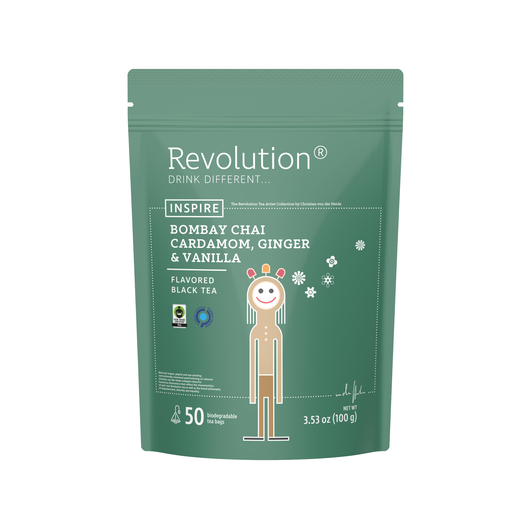Bombay Chai Cardamom, Ginger & Vanilla 50 Count