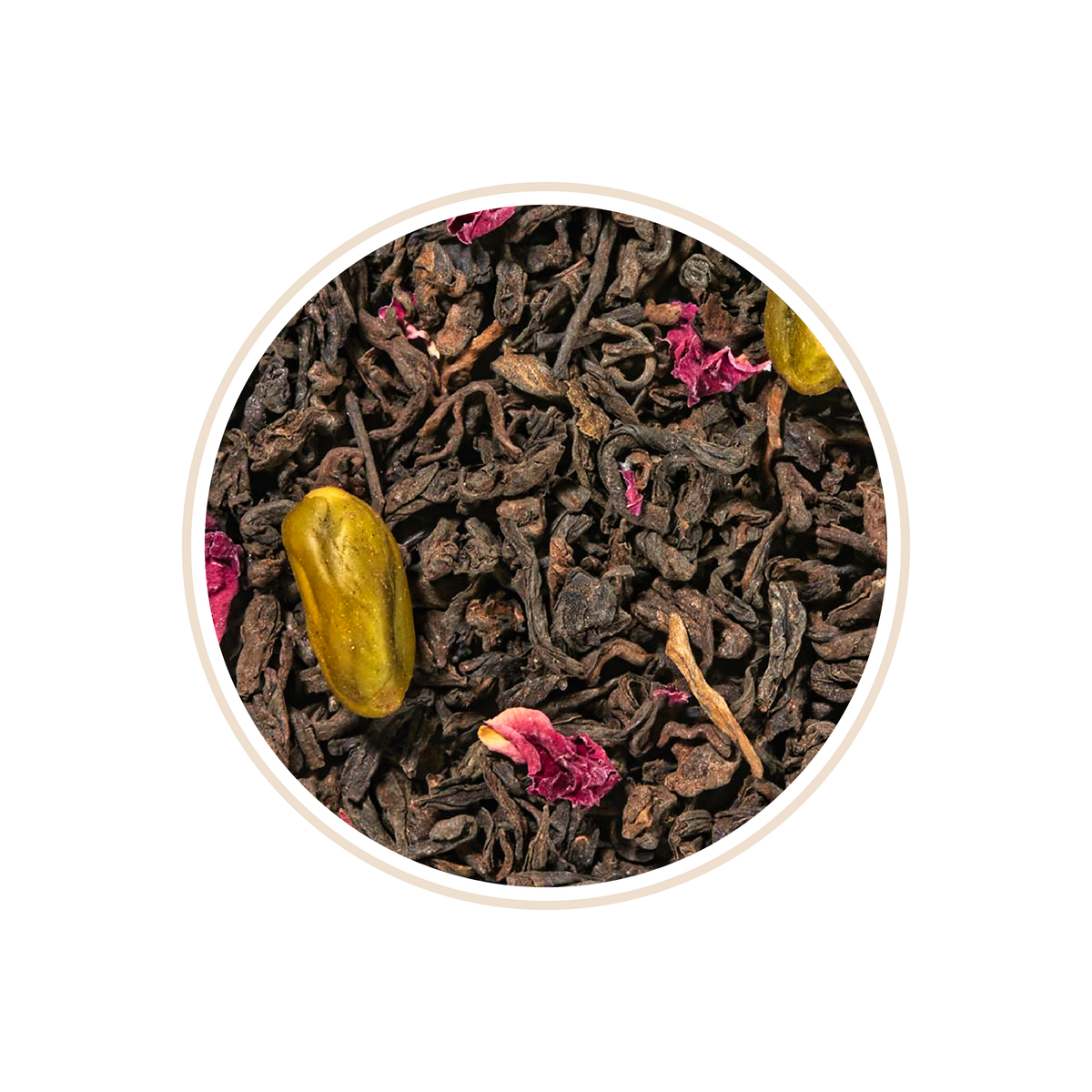 Pistachio Rose Pu-Erh Black Tea | Revolution Tea