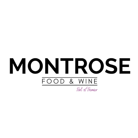 Black text: MONTROSE FOOD & WINE Part of Premier.